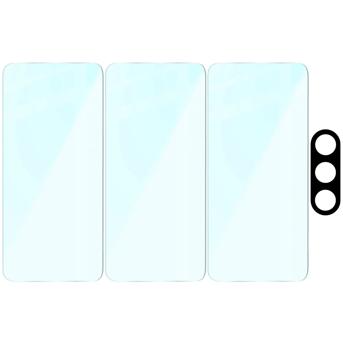 Gehärtetes Glas - 3 Stück + Kameraschutz für Galaxy S26 Plus, Bizon Glass Clear Pack