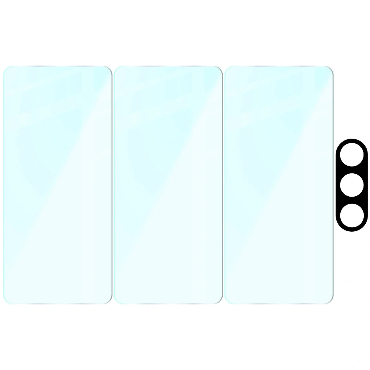 Gehärtetes Glas - 3 Stück + Kameraschutz für Galaxy S26 Ultra, Bizon Glass Clear Pack