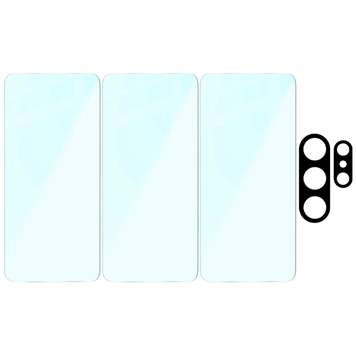 Gehärtetes Glas - 3 Stück + Kameraschutz für Galaxy S26 Ultra, Bizon Glass Clear Pack
