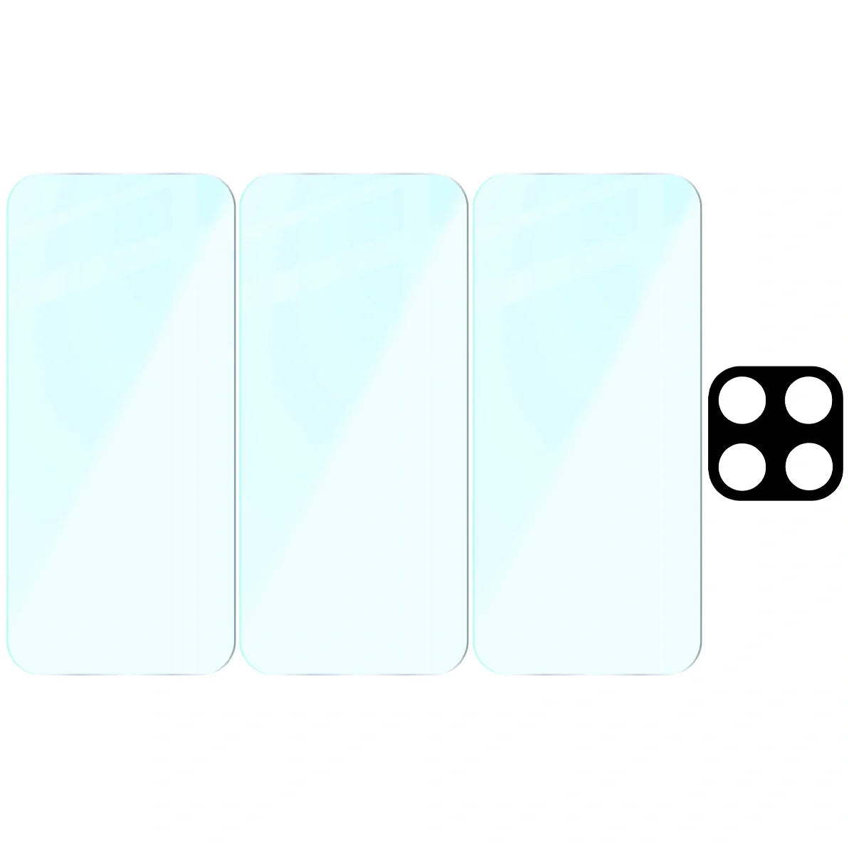 Gehärtetes Glas - 3 Stück + Kameraschutz für Xiaomi 17, Bizon Glass Clear Pack