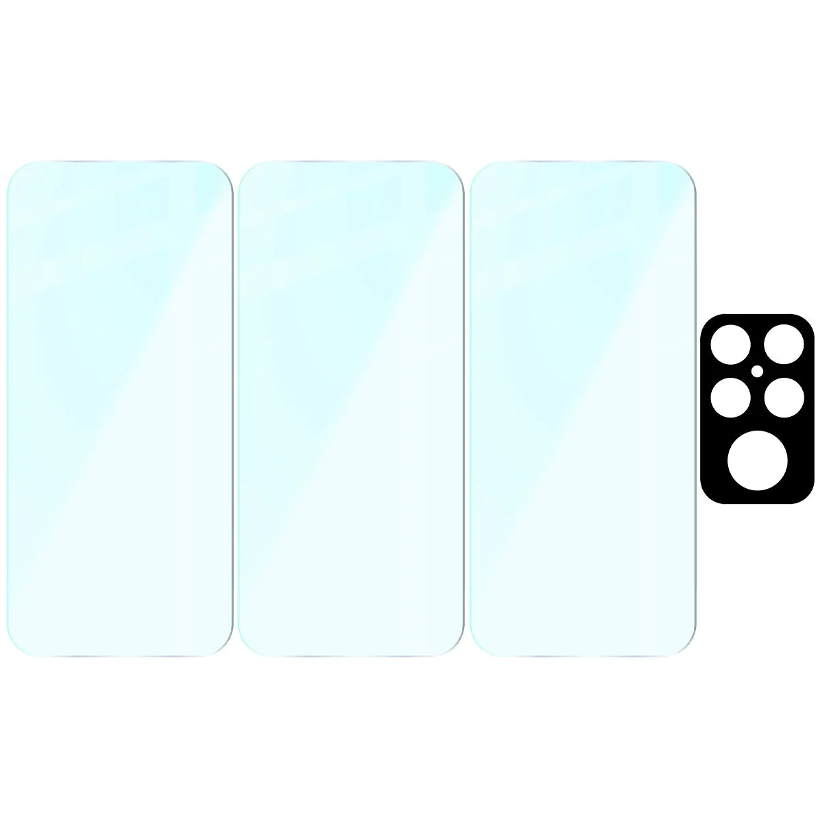 Gehärtetes Glas - 3 Stück + Kameraschutz für Xiaomi POCO F8 Ultra, Bizon Glass Clear Pack