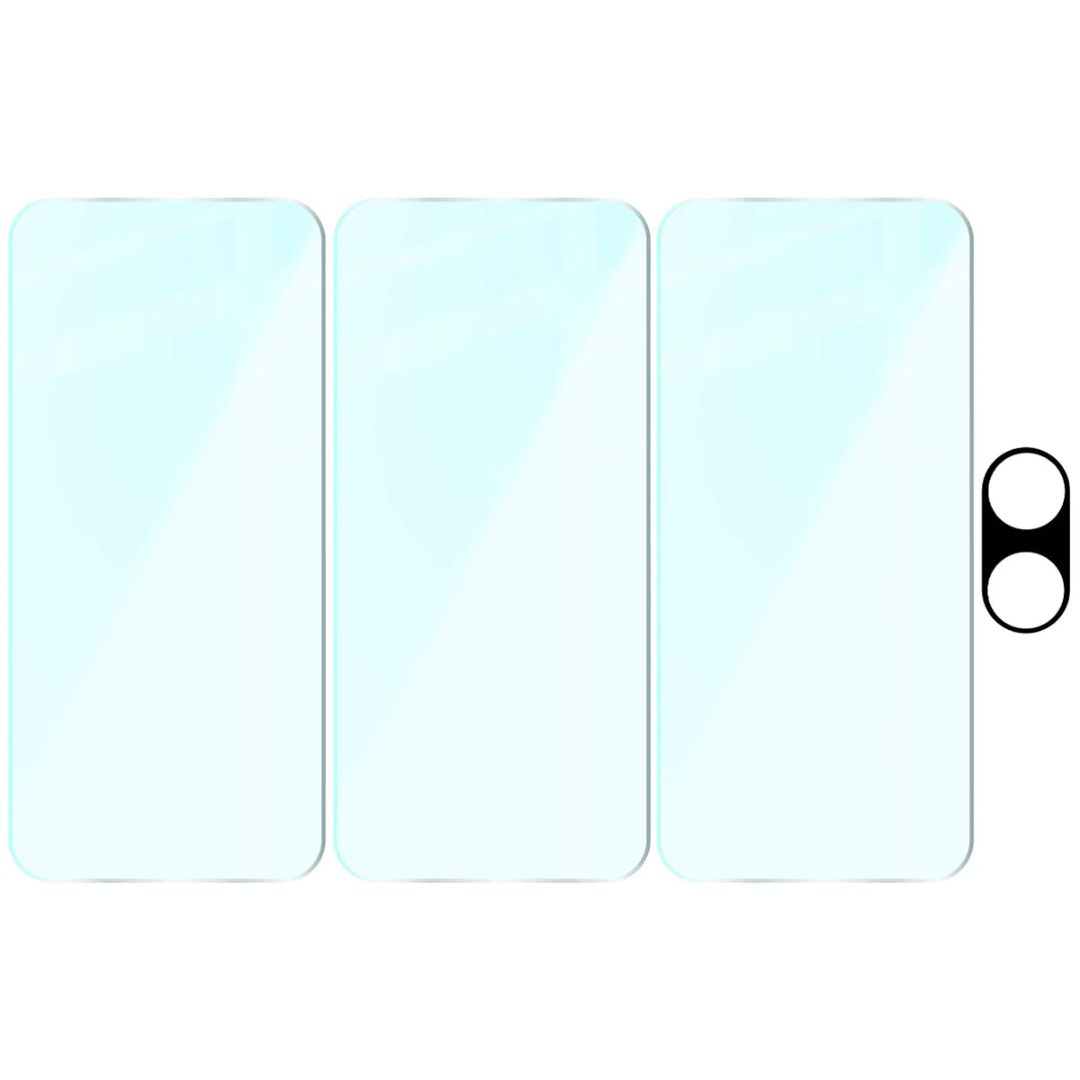 Gehärtetes Glas - 3 Stück + Kameraschutz für Xiaomi POCO X8 Pro Max, Bizon Glass Clear Pack
