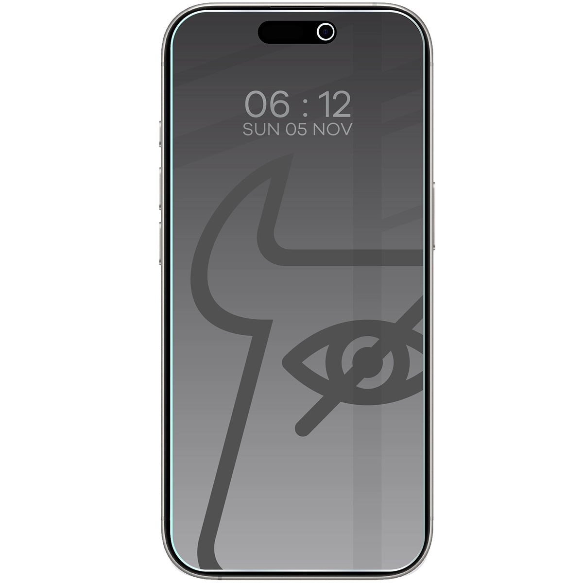 Gehärtetes Glas mit Privatschutzfilter für iPhone 17 Pro / 17 / 16 Pro, Bizon Glass Clear Shadow, getönt