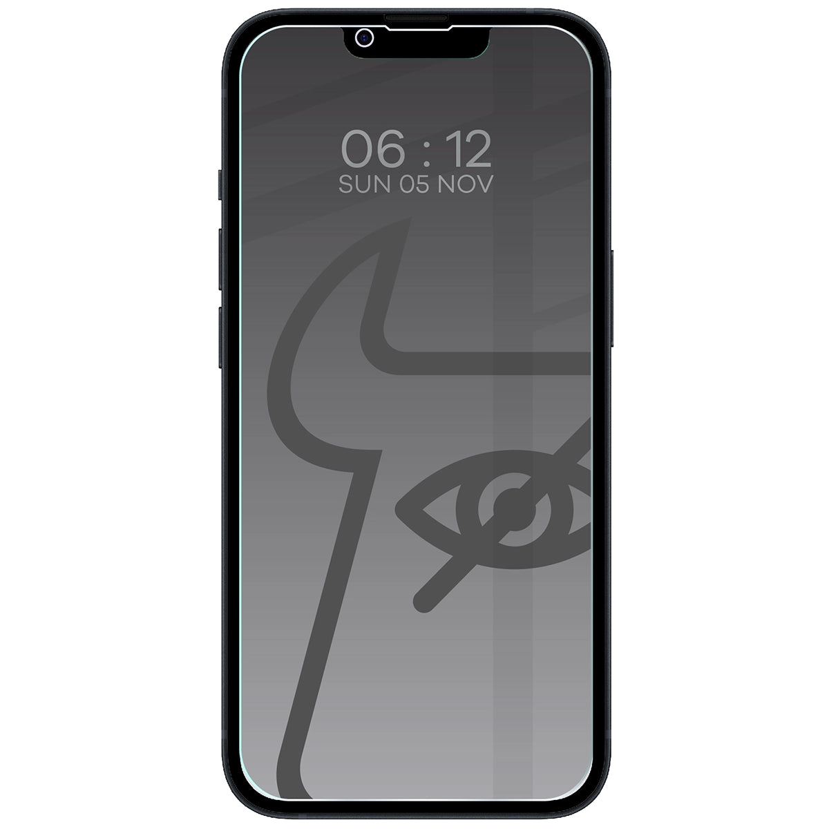 Gehärtetes Glas mit Privatschutzfilter für iPhone 17e / 16e / 14 / 13 / 13 Pro, Bizon Glass Clear Shadow, getönt