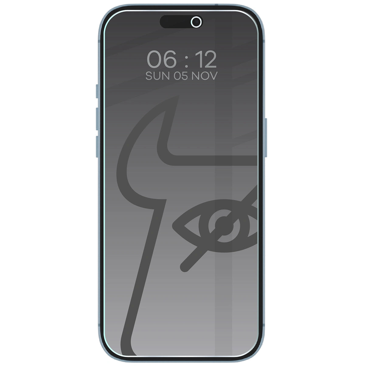 Gehärtetes Glas mit Privatschutzfilter für iPhone Air, Bizon Glass Clear Shadow, getönt