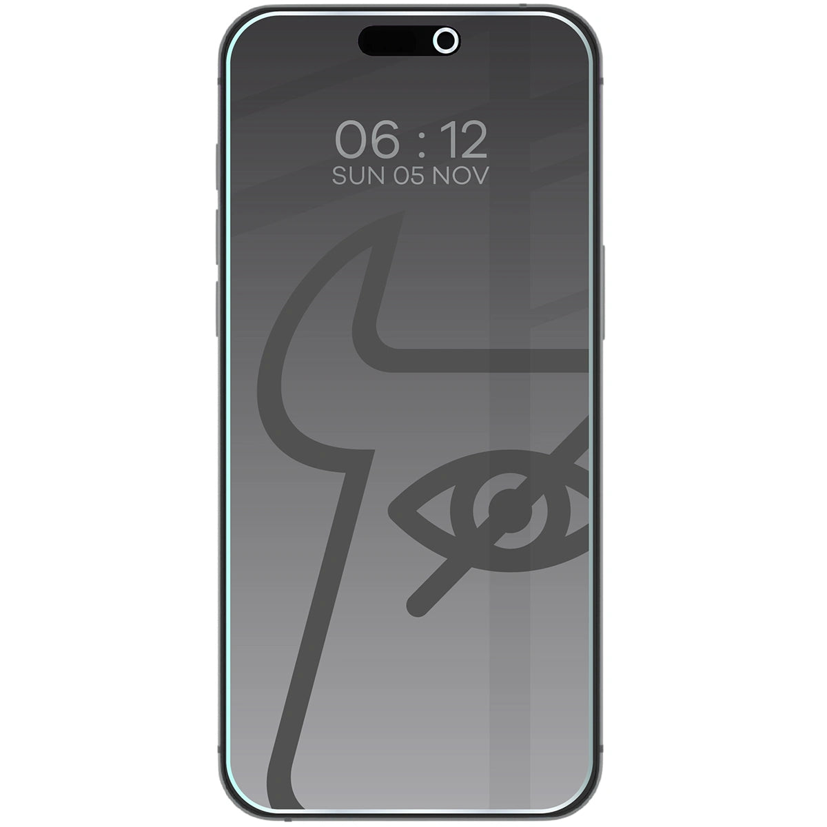 Gehärtetes Glas mit Privatschutzfilter für iPhone 17 Pro Max, Bizon Glass Clear Shadow, getönt
