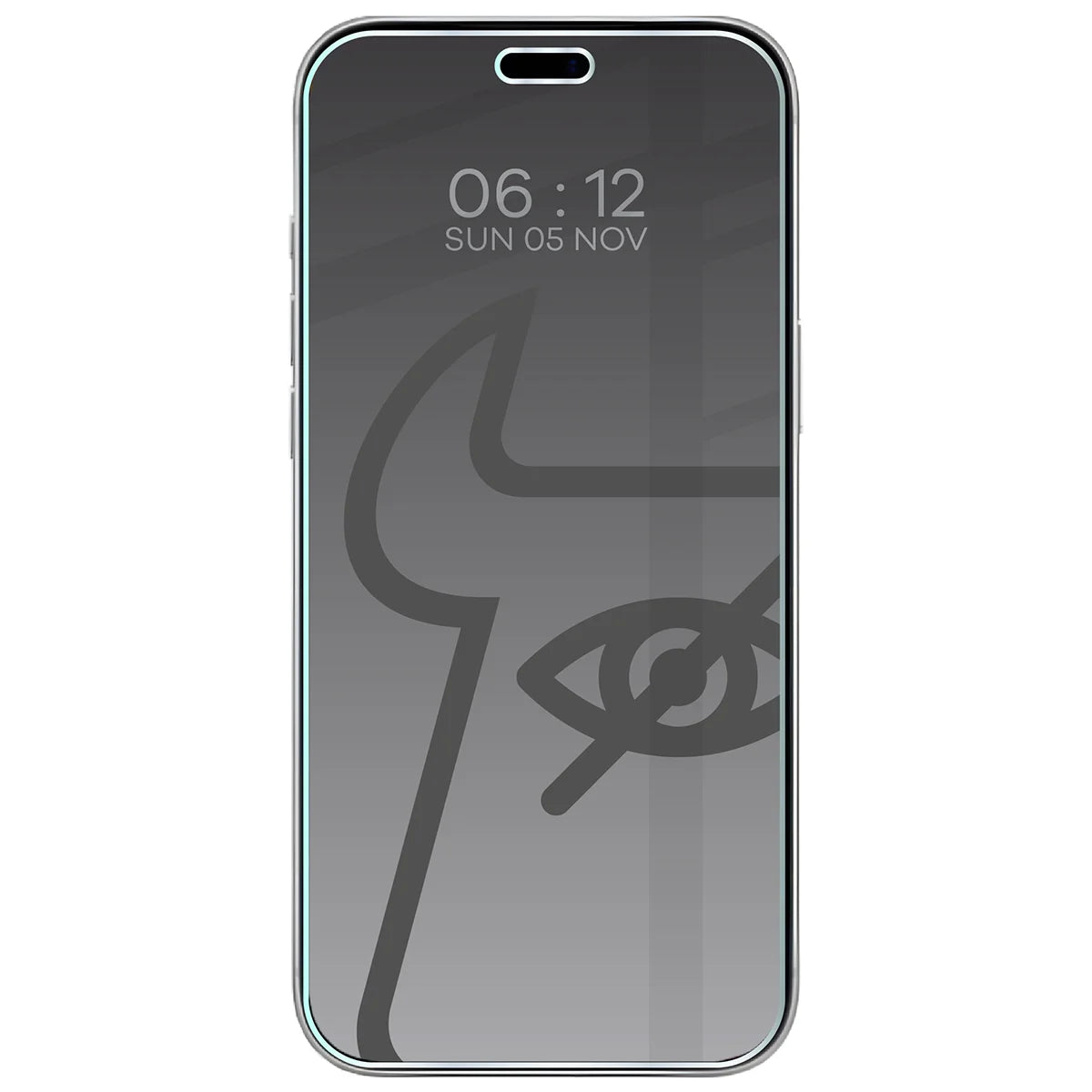 Gehärtetes Glas mit Privatschutzfilter für iPhone 18 Pro Max, Bizon Glass Clear Shadow, getönt (3/4)