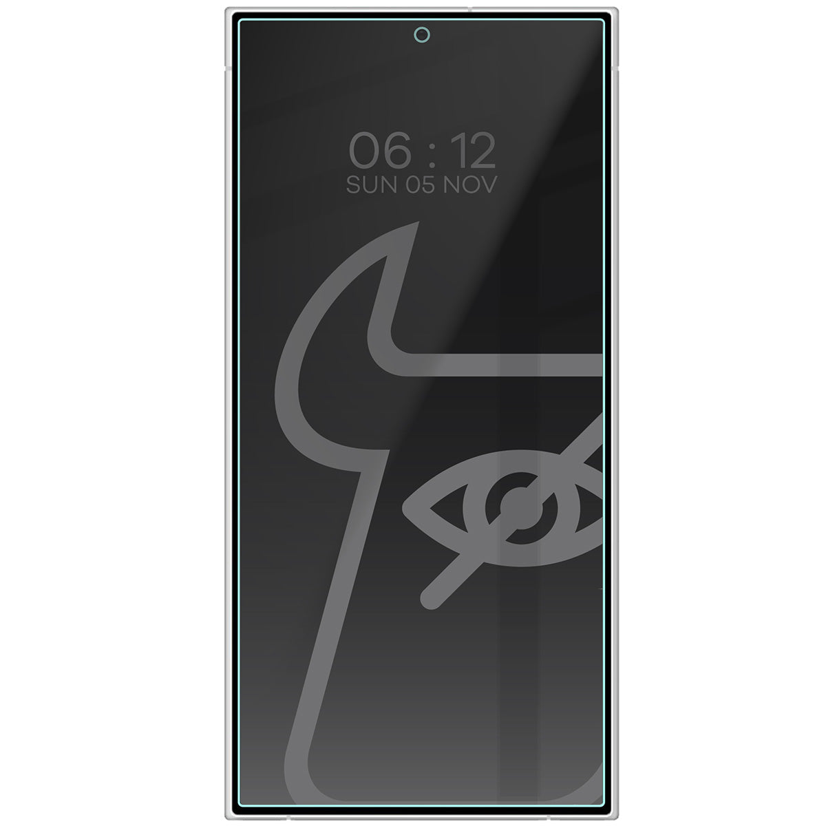 Gehärtetes Glas mit Privatschutzfilter für Galaxy S24 Ultra, Bizon Glass Clear Shadow, getönt