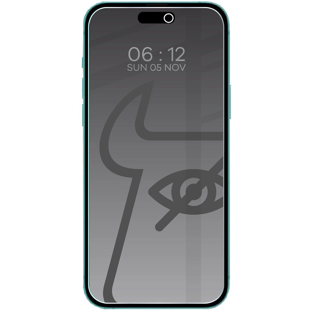 Gehärtetes Glas mit Privatschutzfilter für iPhone 16/15/15 Pro, Bizon Glass Clear Shadow, getönt