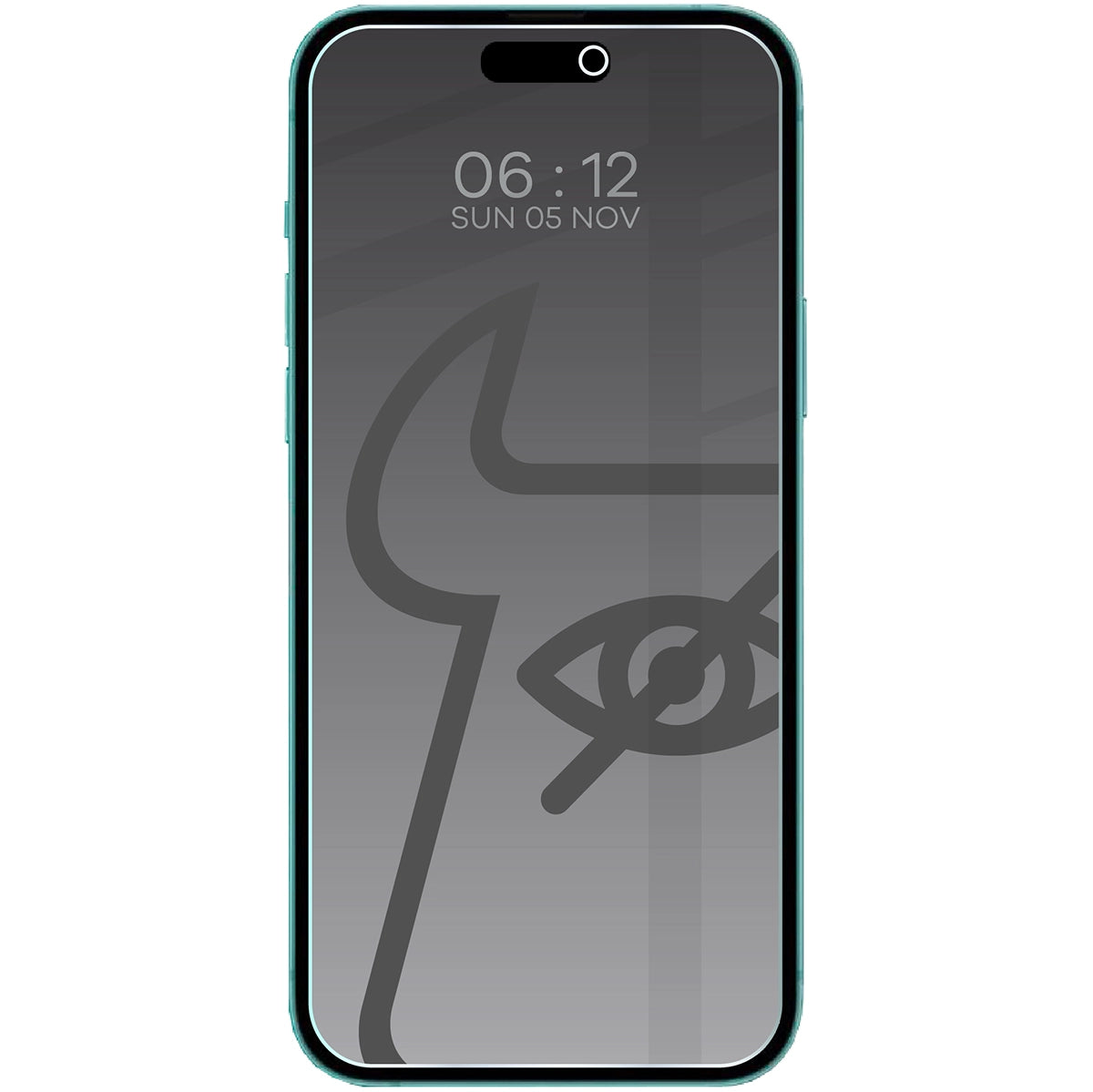 Gehärtetes Glas mit Privatschutzfilter für iPhone 15 Plus / 15 Pro Max / 16 Plus, Bizon Glass Clear Shadow, getönt