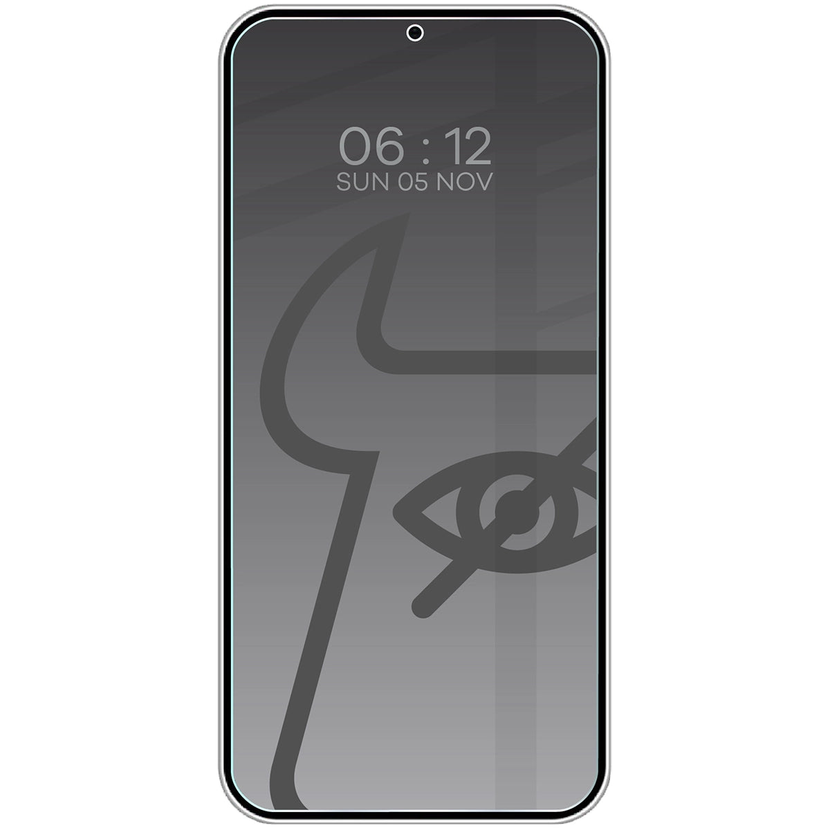 Gehärtetes Glas mit Privatschutzfilter für Galaxy S25 / S24, Bizon Glass Clear Shadow, getönt
