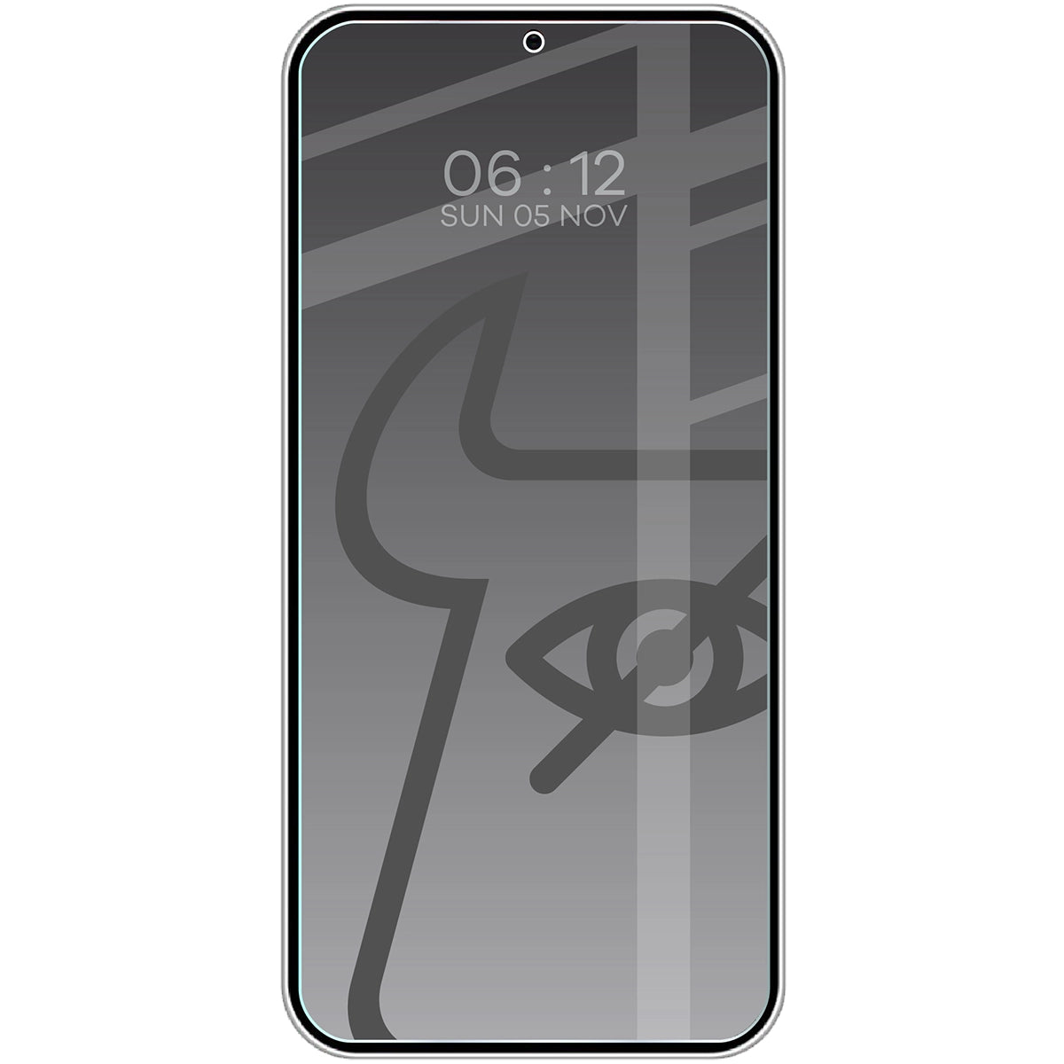 Gehärtetes Glas mit Privatschutzfilter für Galaxy S25 Plus / S24 Plus, Bizon Glass Clear Shadow, getönt