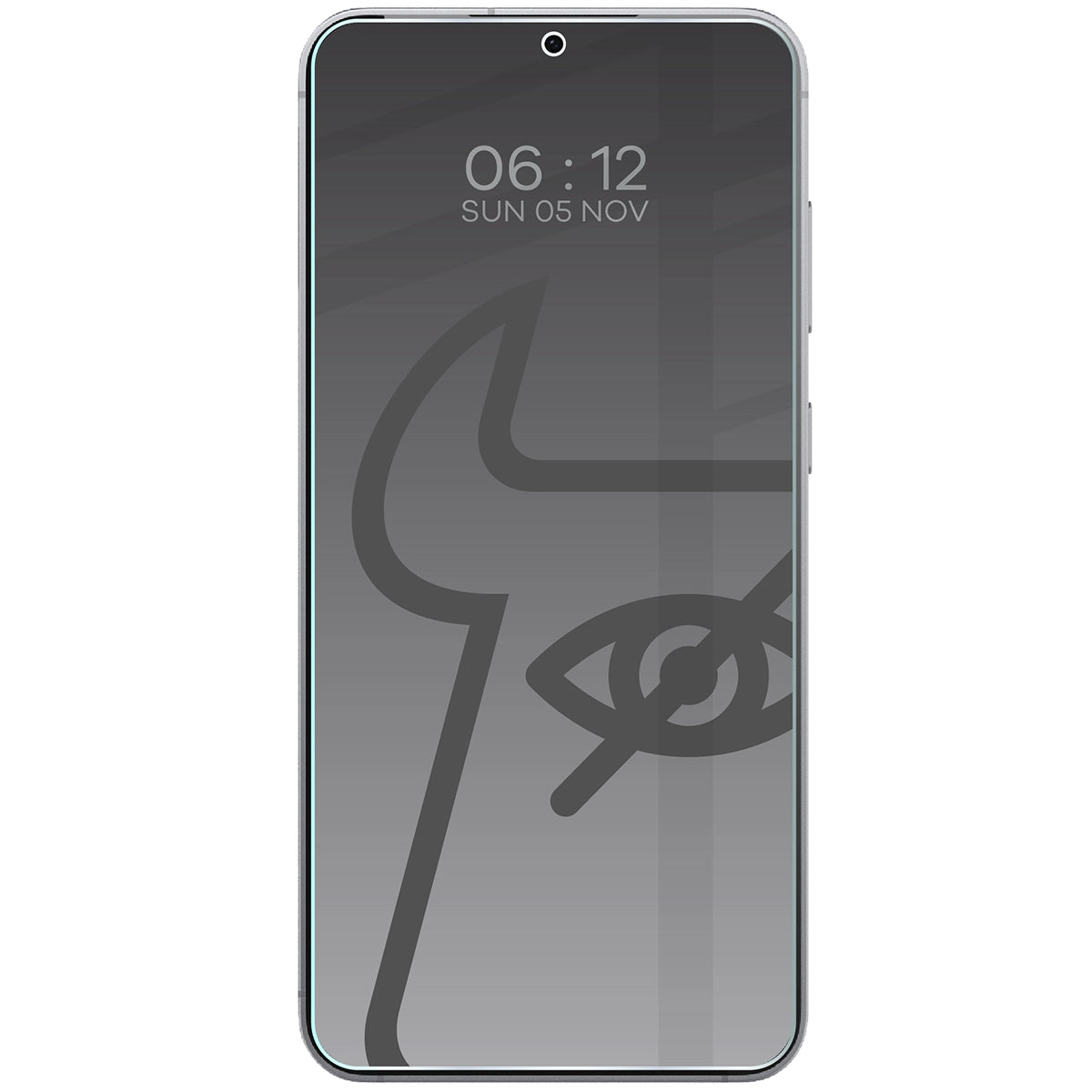 Gehärtetes Glas mit Privatschutzfilter für Samsung Galaxy S26 Plus / S25 Edge, Bizon Glass Clear Shadow, getönt