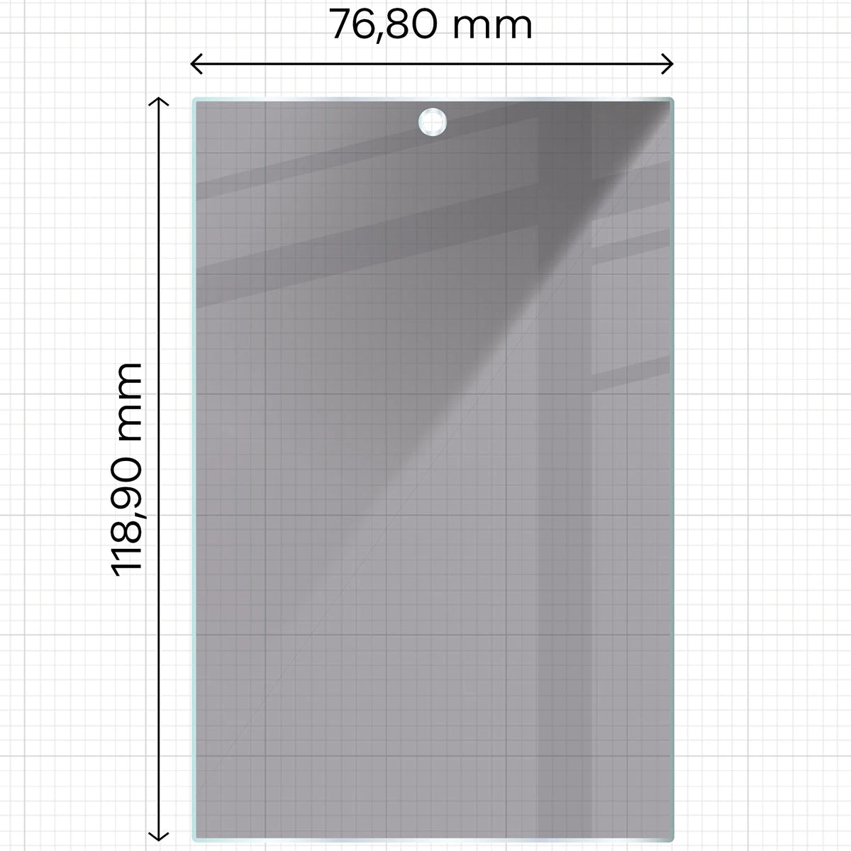Gehärtetes Glas mit Privatschutzfilter für Galaxy Z Fold8, Bizon Glass Clear Shadow, (2/4)