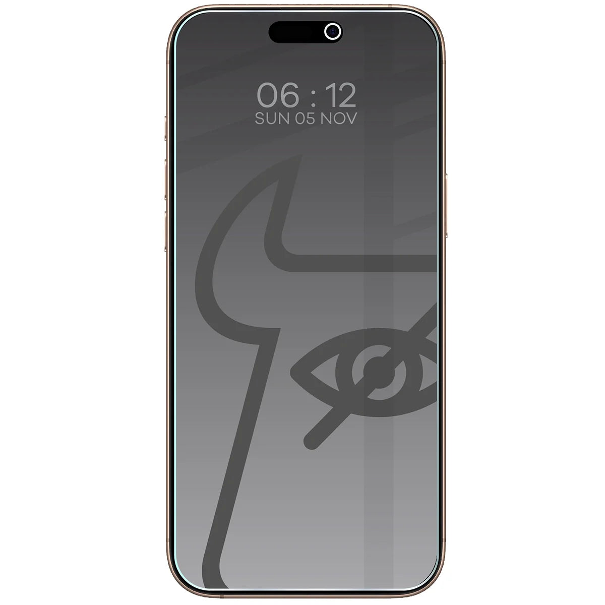 Gehärtetes Glas mit Privatschutzfilter für iPhone 16 Pro Max, Bizon Glass Clear Shadow Duo, getönt, 2 Stück