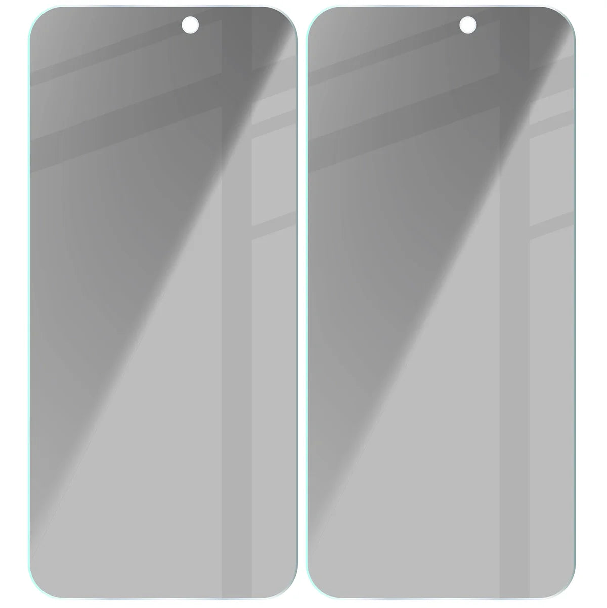 Gehärtetes Glas mit Privatschutzfilter für iPhone 15 Plus / 15 Pro Max / 16 Plus, Bizon Glass Clear Shadow Duo, getönt, 2 Stück