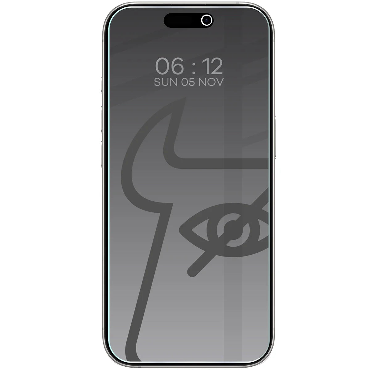 Gehärtetes Glas mit Privatschutzfilter für iPhone 17 / 17 Pro / 16 Pro, Bizon Glass Clear Shadow Duo, getönt, 2 Stück