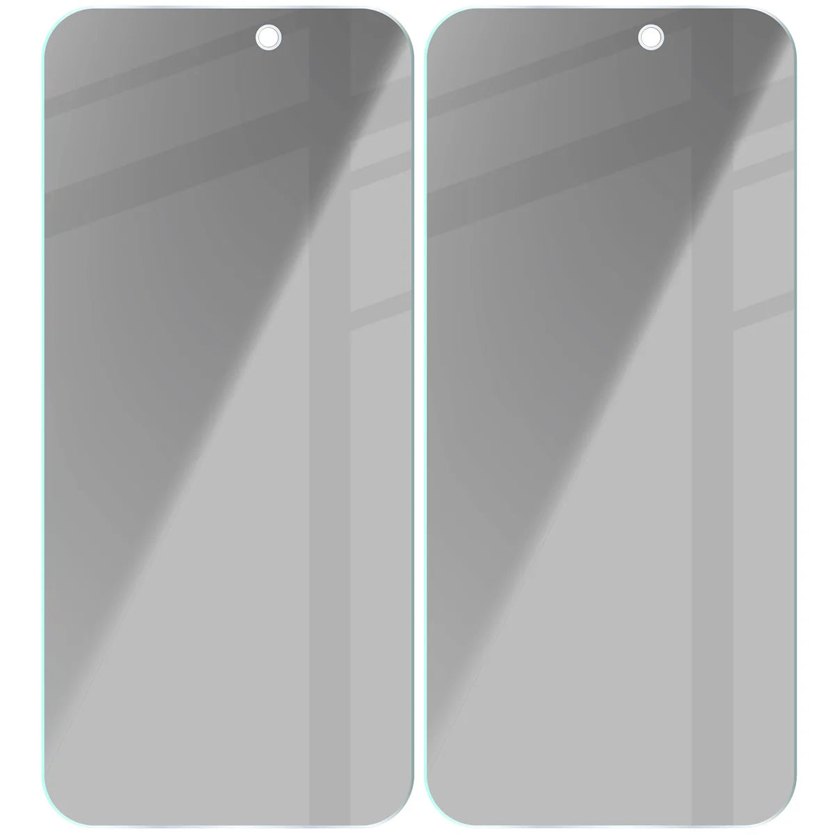Gehärtetes Glas mit Privatschutzfilter für iPhone 17 / 17 Pro / 16 Pro, Bizon Glass Clear Shadow Duo, getönt, 2 Stück