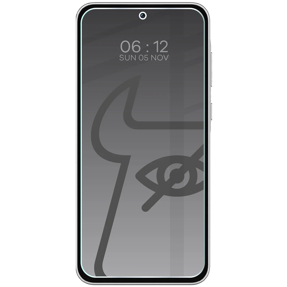 Gehärtetes Glas mit Privatschutzfilter für Galaxy M35 5G / A35 5G / A55 5G, Bizon Glass Clear Shadow Duo, getönt, 2 Stück