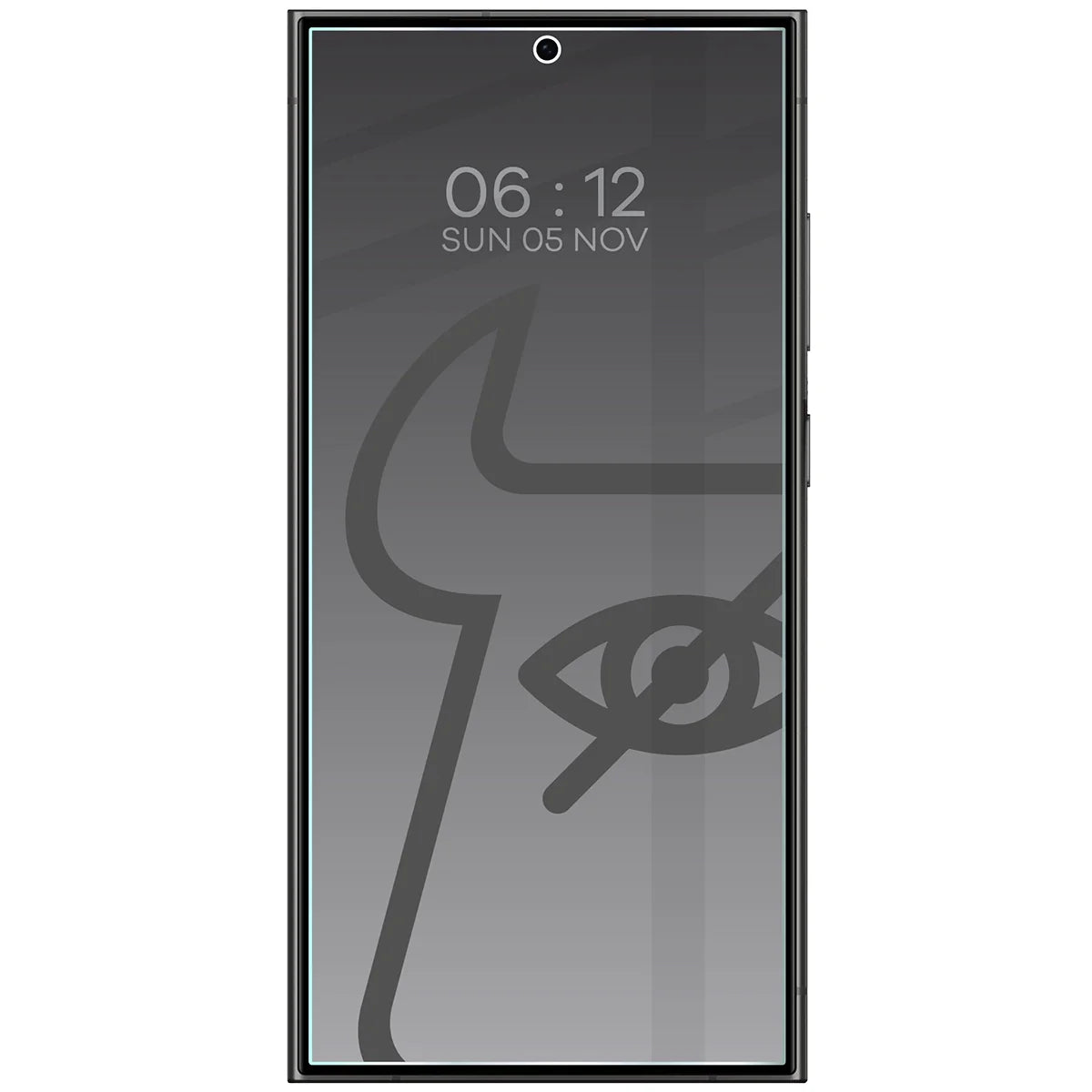Gehärtetes Glas mit Privatschutzfilter für Galaxy S24 Ultra, Bizon Glass Clear Shadow Duo, getönt, 2 Stück