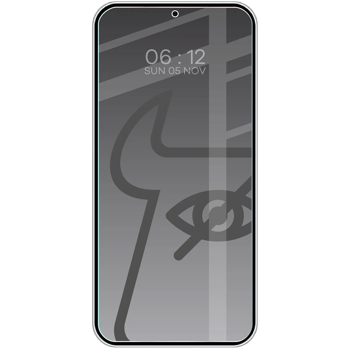 Gehärtetes Glas mit Privatschutzfilter für Galaxy S25 Plus / S24 Plus, Bizon Glass Clear Shadow Duo, getönt, 2 Stück