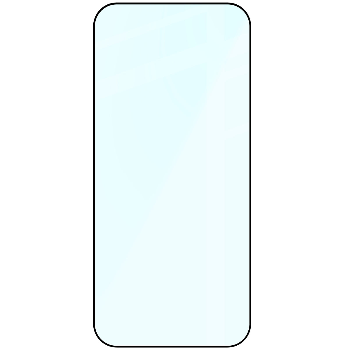 Gehärtetes Glas für iPhone 17 Pro Max, Bizon Glass Edge, Schwarzer Rahmen