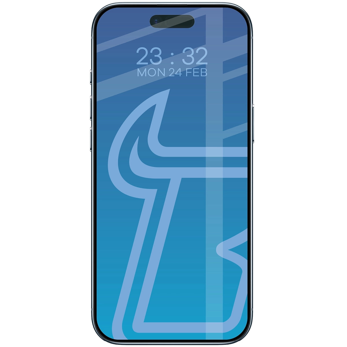 Gehärtetes Glas für iPhone Air, Bizon Glass Edge, Schwarzer Rahmen