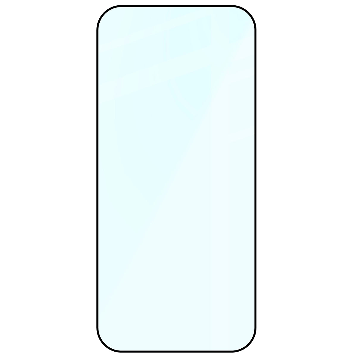 Gehärtetes Glas für iPhone Air, Bizon Glass Edge, Schwarzer Rahmen