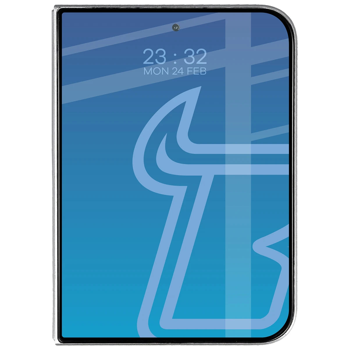 Gehärtetes Glas für iPhone Ultra, Bizon Glass Edge, Schwarzer Rahmen (3/4)