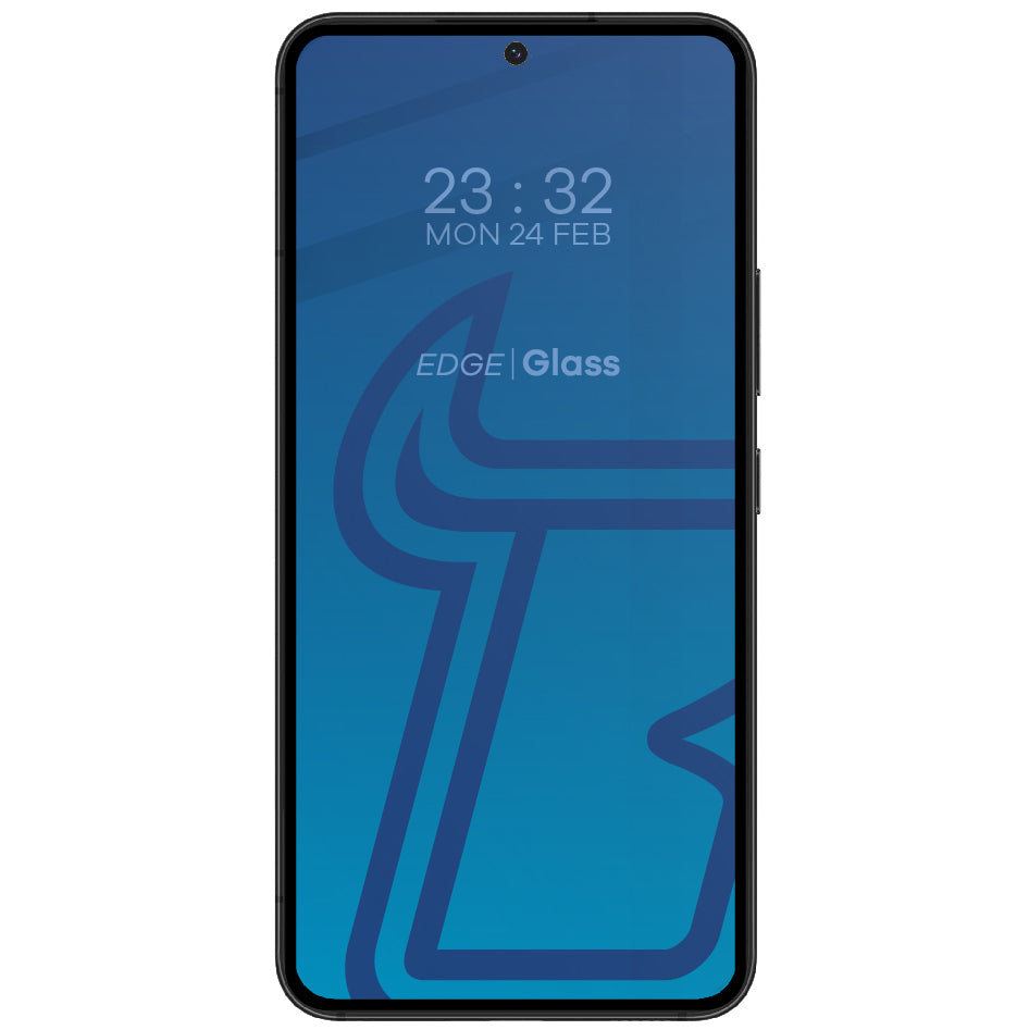 Gehärtetes Glas Bizon Glass Edge für Galaxy S22 Plus, Schwarz