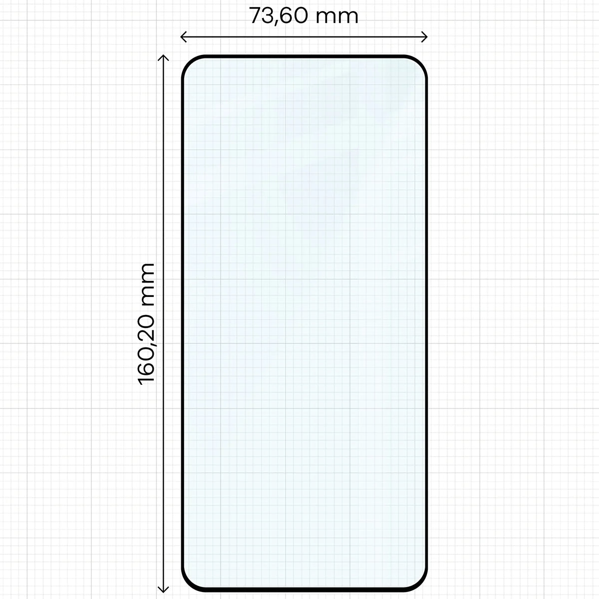 Gehärtetes Glas für Motorola Edge 70 Max, Bizon Glass Edge, Schwarzer Rahmen (2/4)