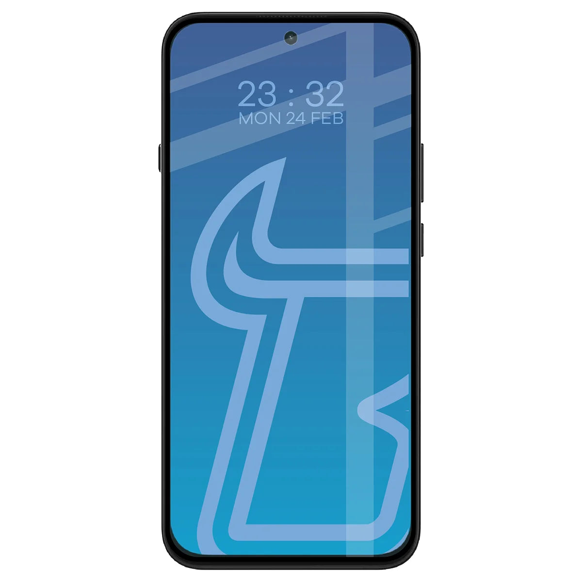 Gehärtetes Glas für Nothing Phone (4b), Bizon Glass Edge, Schwarzer Rahmen (3/4)
