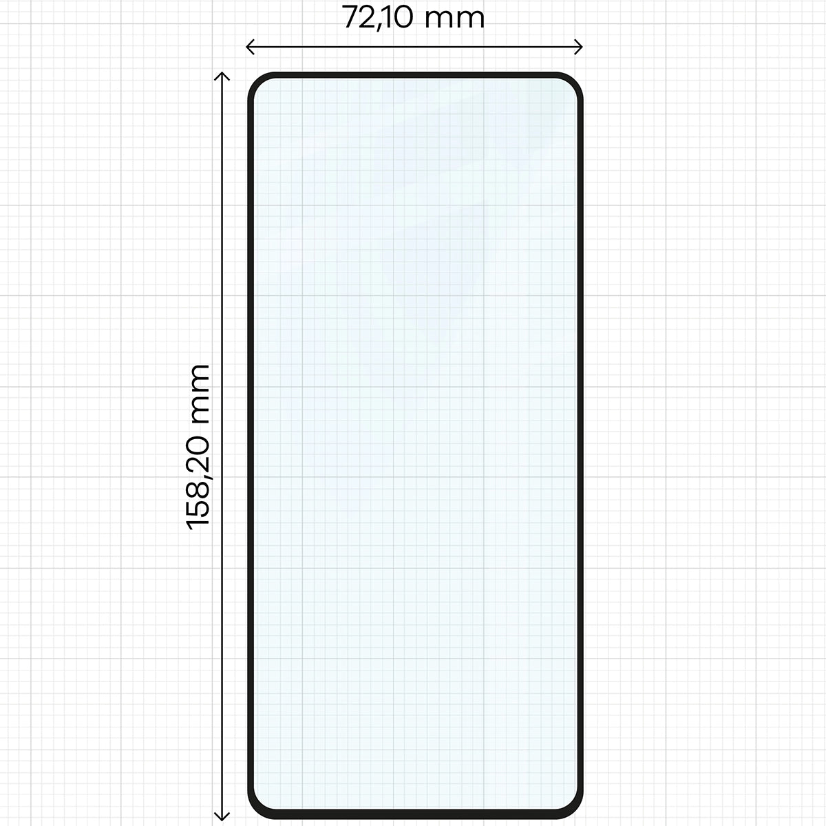 Gehärtetes Glas Bizon Glass Edge 2 für Poco X5 Pro, schwarz