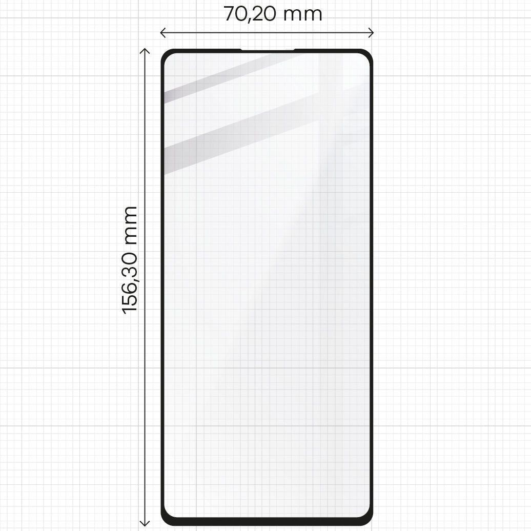Gehärtetes Glas Bizon Glass Edge für Realme GT 2 / GT Neo 2 / Realme GT Neo 3T, Schwarz