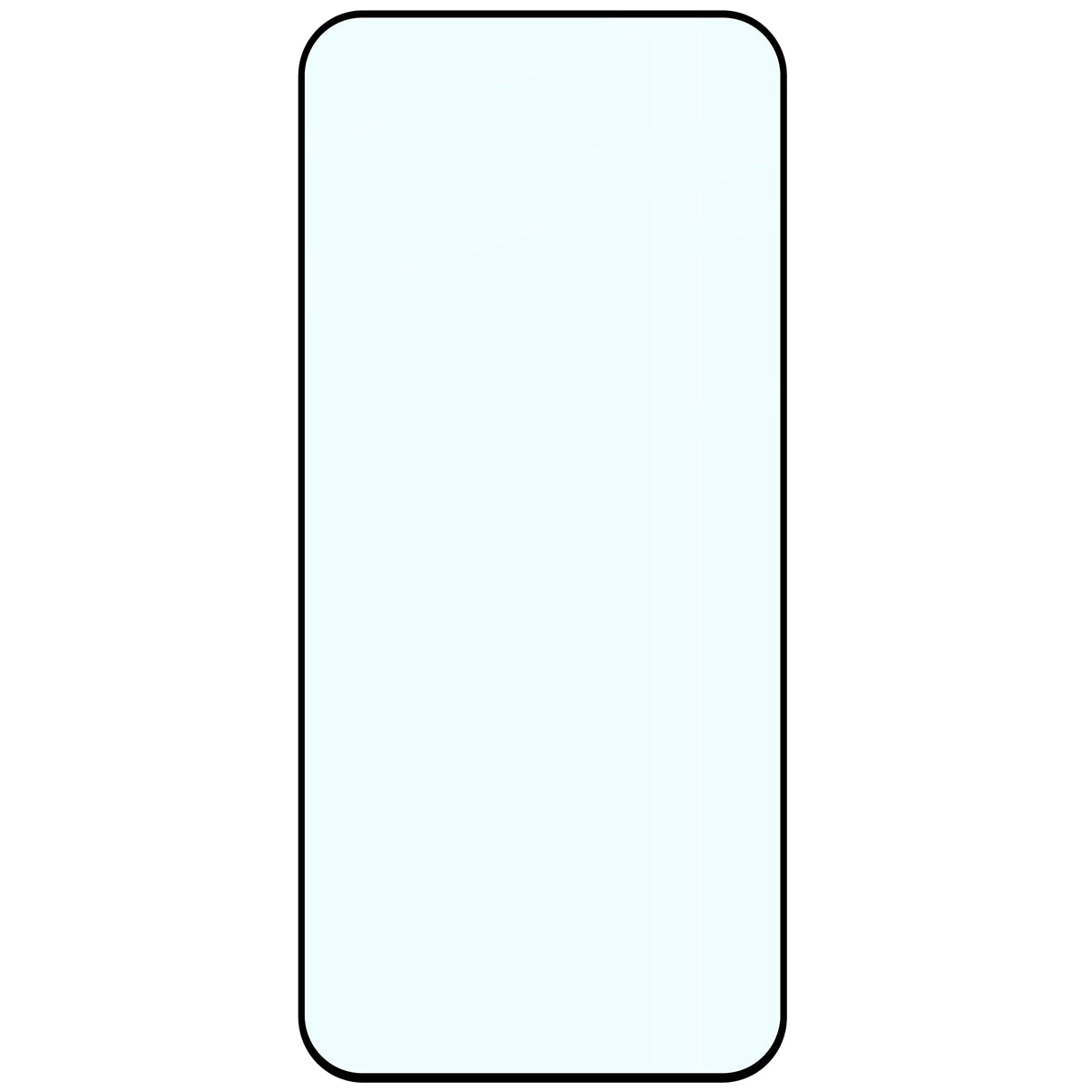 Gehärtetes Glas für Xiaomi 17T, Bizon Glass Edge, Schwarzer Rahmen
