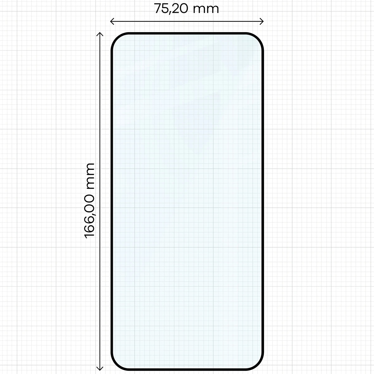 Gehärtetes Glas für Xiaomi Redmi Note 17 4G/5G, Bizon Glass Edge, Schwarzer Rahmen (2/4)