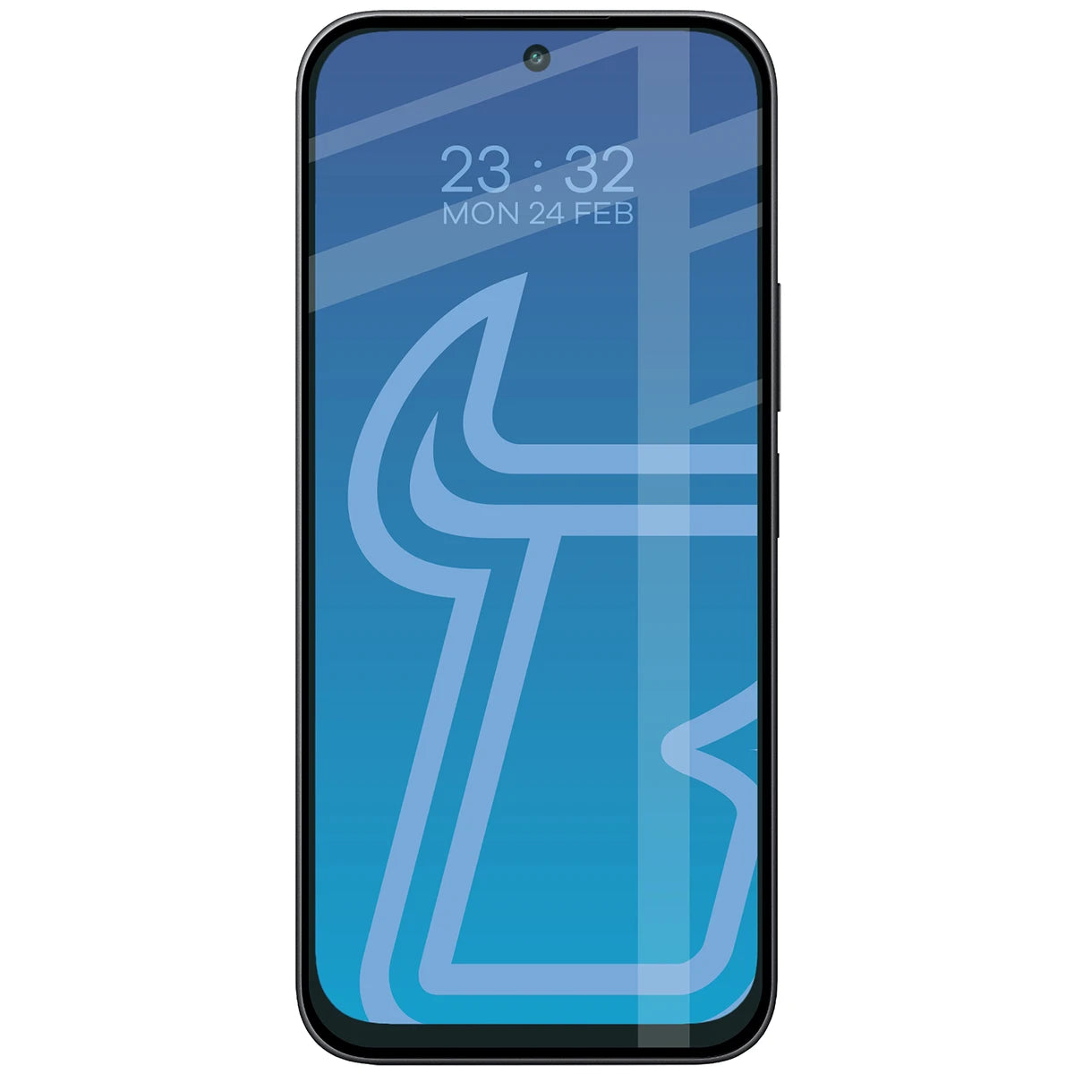 Gehärtetes Glas für Xiaomi Redmi 17 4G/5G, Bizon Glass Edge, Schwarzer Rahmen (3/4)