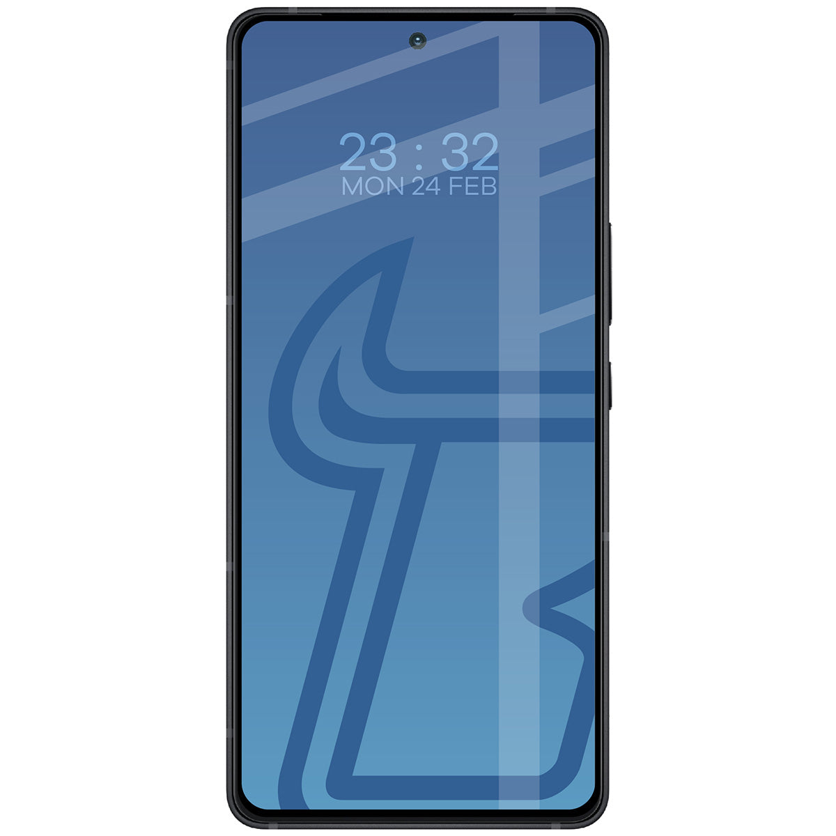 Gehärtetes Glas für Asus Zenfone 12 Ultra, Bizon Glass Edge 2, Schwarzer Rahmen