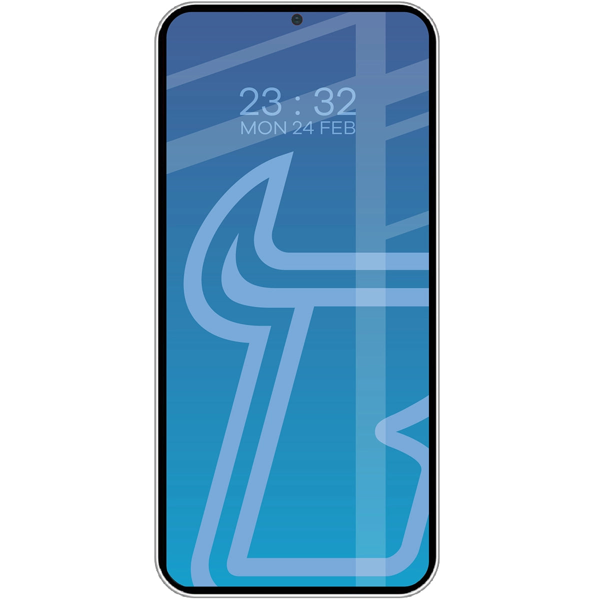 Gehärtetes Glas für Galaxy S25 Plus / S24 Plus, Bizon Glass Edge, schwarz