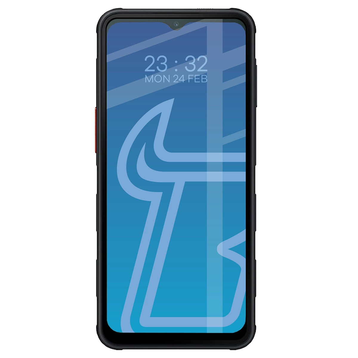 Gehärtetes Glas Bizon Glass Edge 2 für Galaxy XCover 7 Pro / 6 Pro, schwarz
