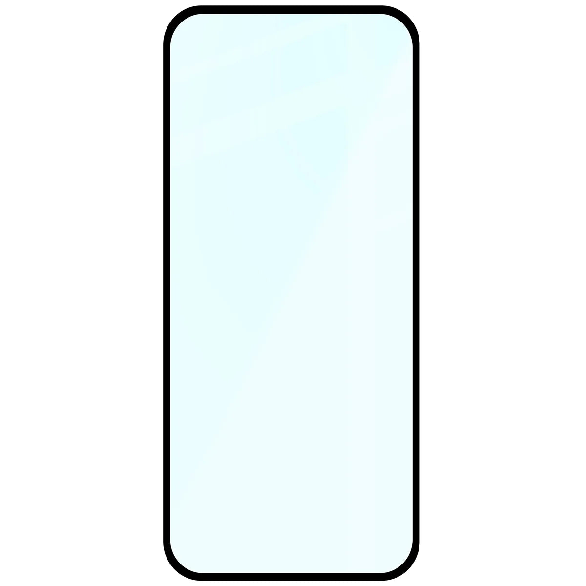 Gehärtetes Glas für Google Pixel 10a, Bizon Glass Edge, Schwarzer Rahmen