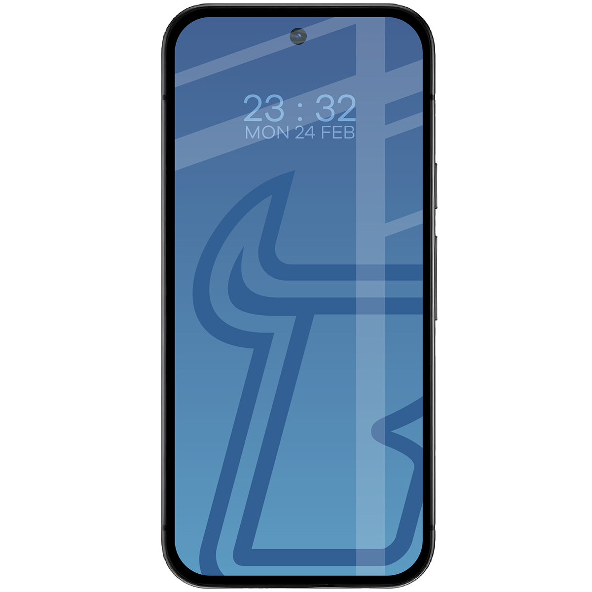 Gehärtetes Glas für Google Pixel 9a, Bizon Glass Edge, Schwarzer Rahmen