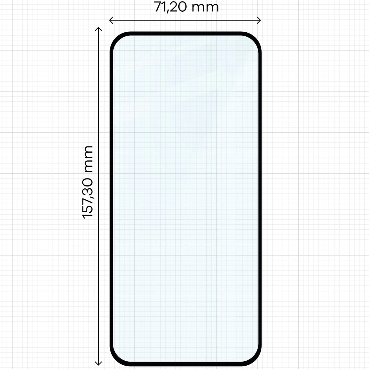 Gehärtetes Glas für Honor 400 Lite, Bizon Glass Edge 2, Schwarzer Rahmen