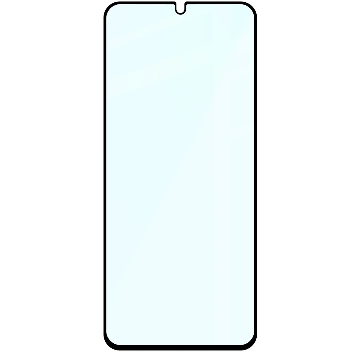 Gehärtetes Glas für Motorola Moto G06 4G / G06 Power 4G, Bizon Glass Edge 2, Schwarzer Rahmen