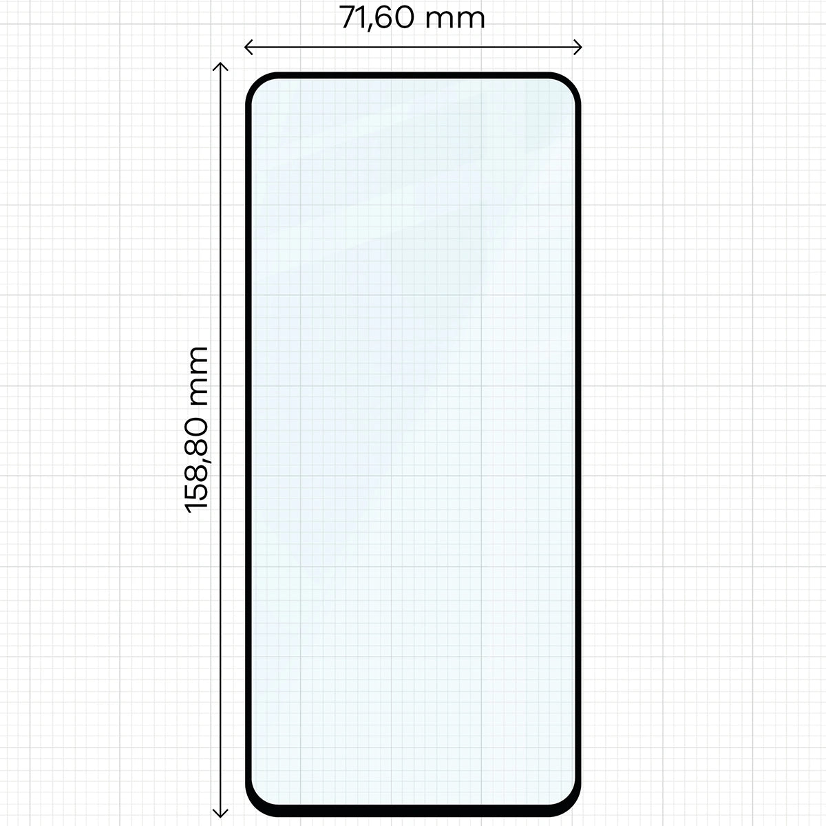 Gehärtetes Glas Bizon Glass Edge 2 für OnePlus Nord 3, Schwarz
