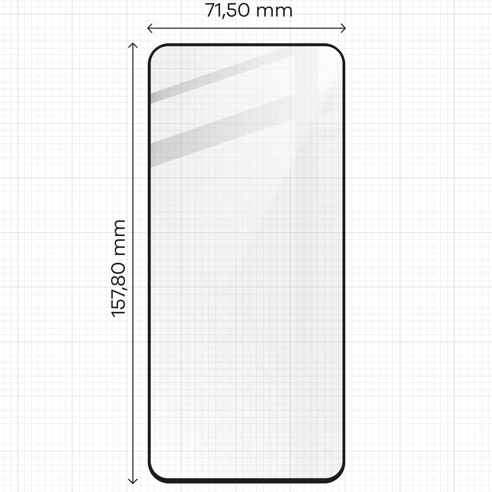 Gehärtetes Glas für OnePlus Nord CE4 Lite 5G, Bizon Glass Edge 2, Schwarz