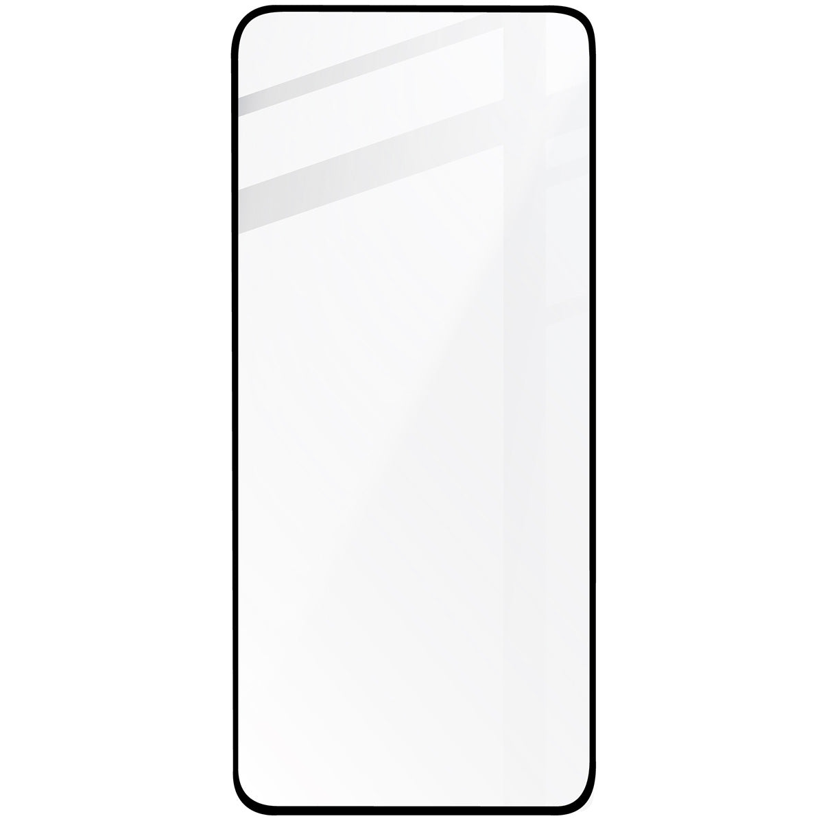 Gehärtetes Glas für Oppo Reno12 F 4G/5G/12 FS, Bizon Glass Edge 2, schwarzer Rahmen