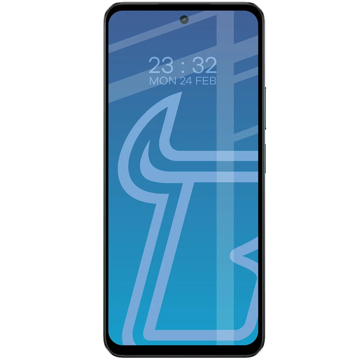Gehärtetes Glas für Realme C71 4G, Bizon Glass Edge 2, Schwarzer Rahmen