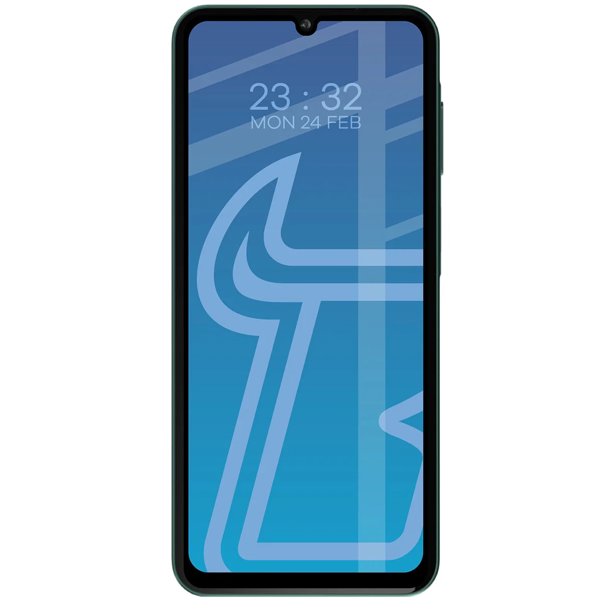 Gehärtetes Glas für Galaxy A07 4G / 5G, Bizon Glass Edge, Schwarzer Rahmen
