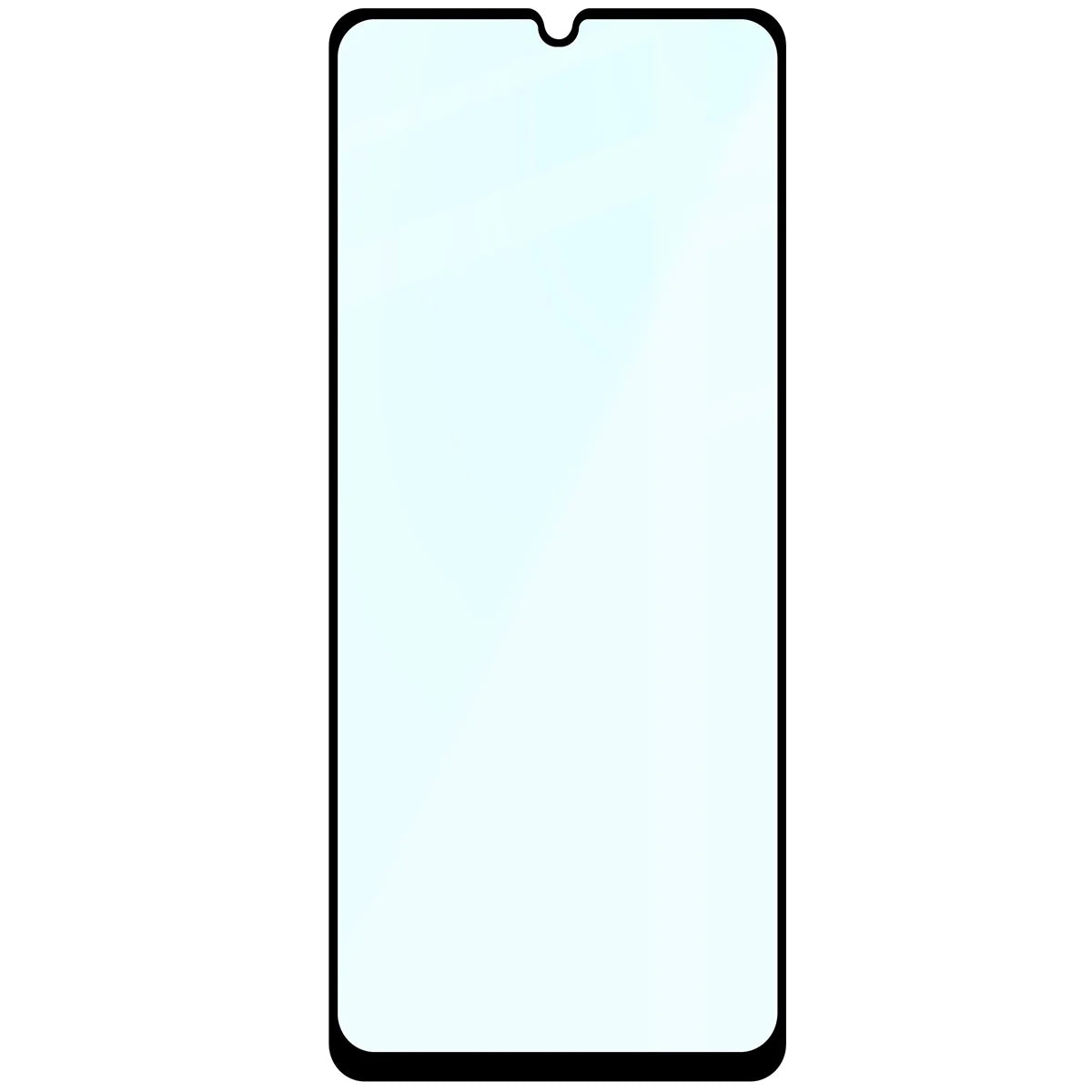 Gehärtetes Glas für Galaxy A07 4G / 5G, Bizon Glass Edge, Schwarzer Rahmen